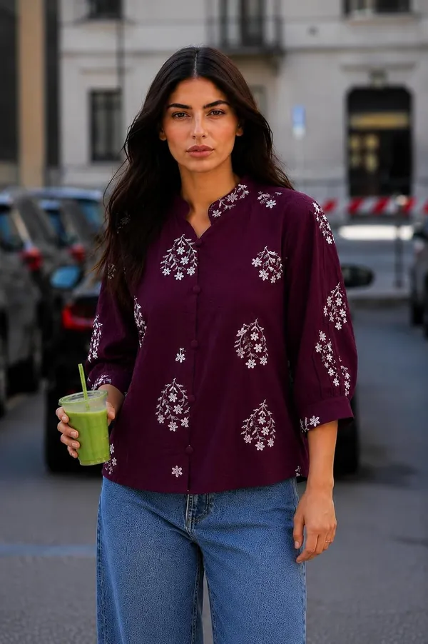 Womens_Cotton_Blend_Tunic_Top