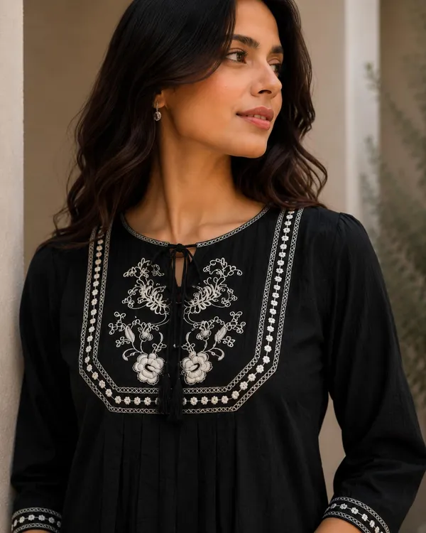 Women_Embroidered_Peplum_Top