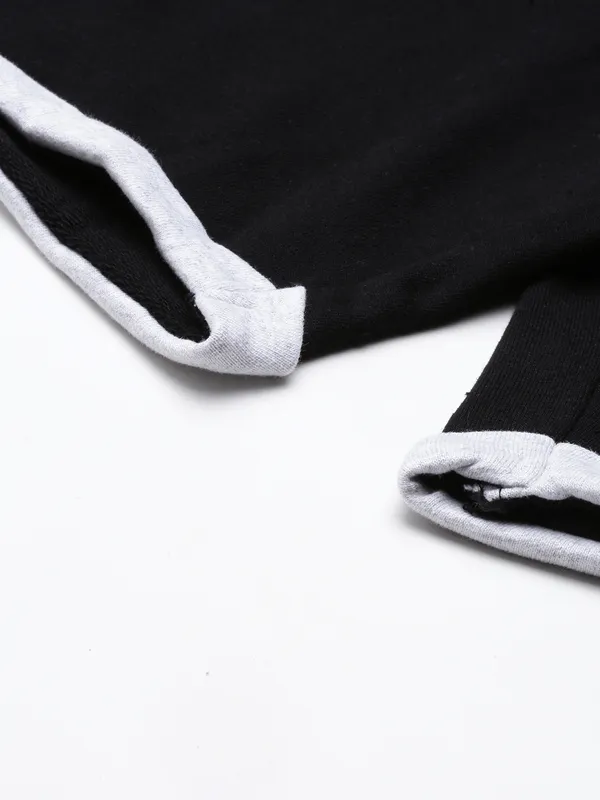 Black_Cotton_Blend_Elasticated_Waist_Shorts_For_Men