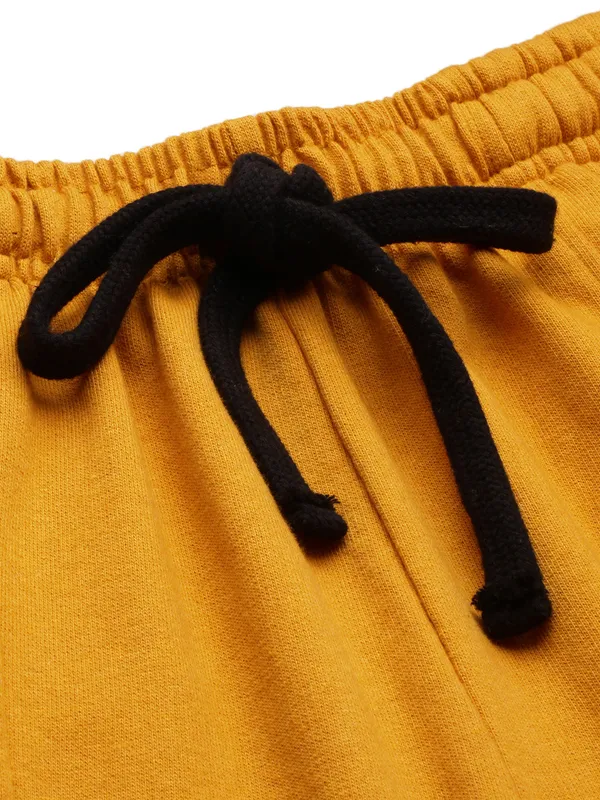 Mustard_Yellow_Cotton_Blend_Relaxed_Fit_Track_Pants_For_Women