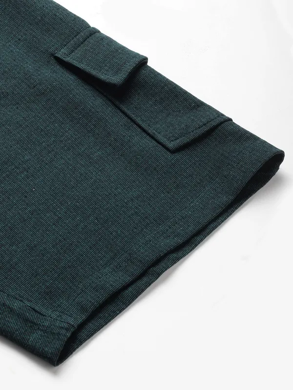 Black_Cotton_Blend_Cargo_Drawstring_Shorts_For_Men