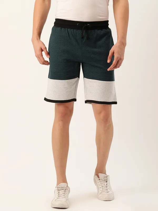 Olive_Green_Cotton_Blend_Drawstring_Shorts_For_Men
