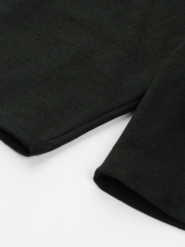 Black_Cotton_Fleece_Lined_Drawstring_Shorts_For_Men