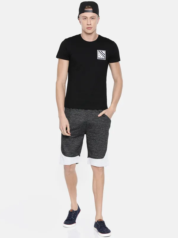 Black_And_White_Cotton_Blend_Relaxed_Fit_Shorts_For_Men