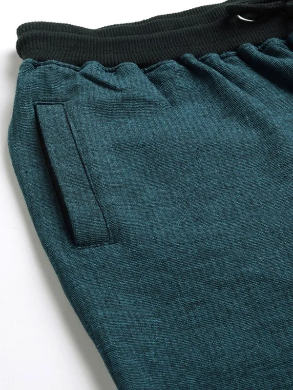 Teal_Blue_Cotton_Blend_Basketball_Style_Shorts_For_Men
