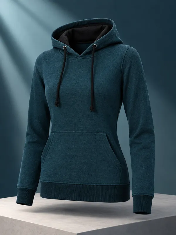 Teal_Casual_Fit_Pullover_Hoodie_for_Women