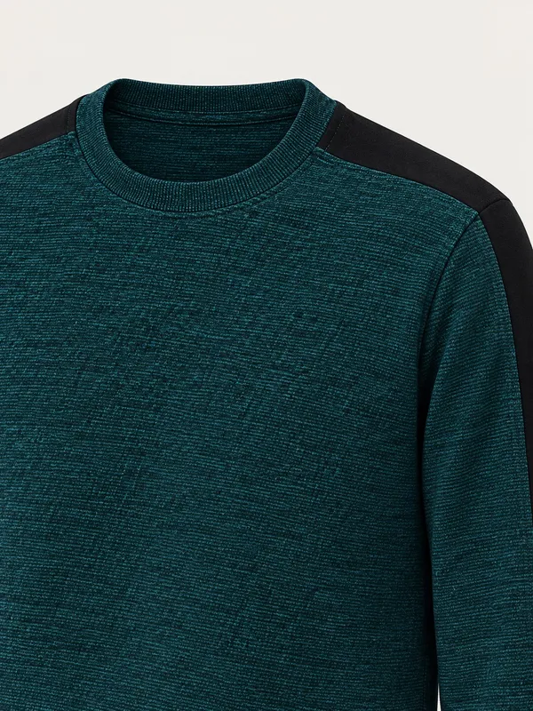 Teal_Textured_Regular_Fit_Sweatshirt_for_Men