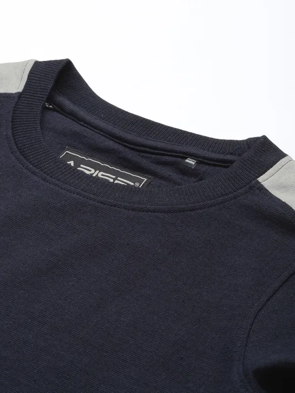 Black_Contrast_Panel_Crew_Neck_Sweatshirt_for_Women