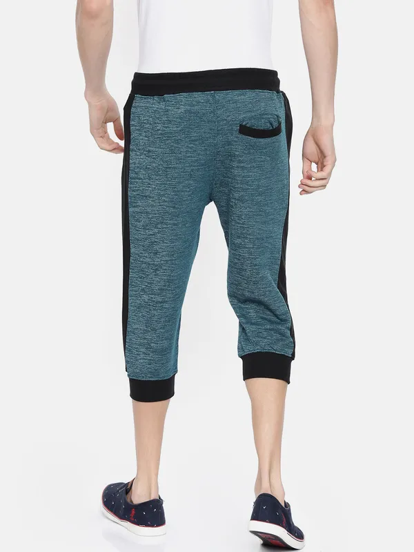 Teal_Cotton_Blend_Relaxed_Fit_Jogger_Capris_For_Men