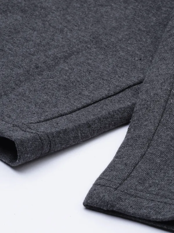 Charcoal_Grey_Cotton_Blend_Elastic_Waist_Joggers_For_Men