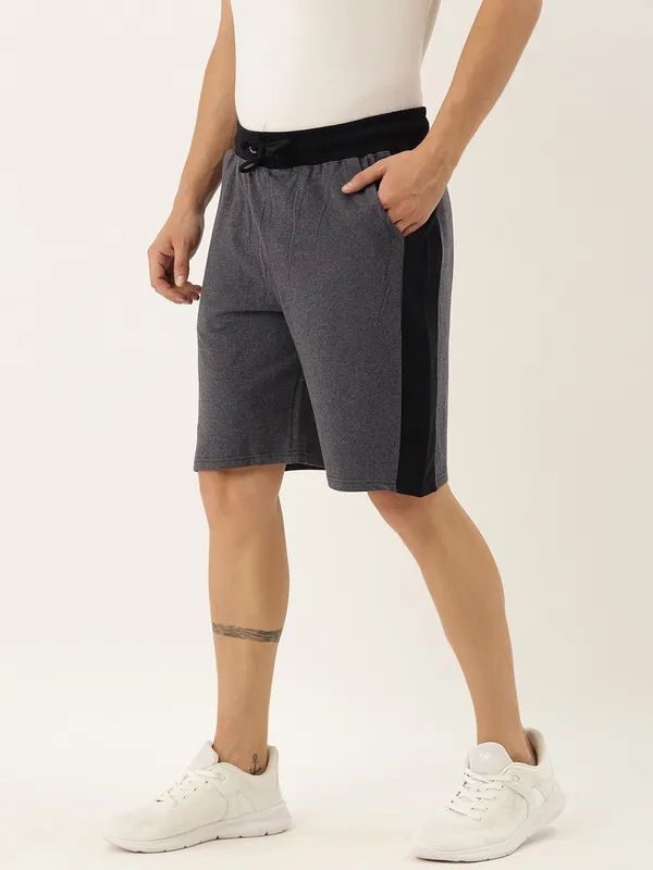 Charcoal_Grey_Cotton_Melange_Casual_Shorts_For_Men