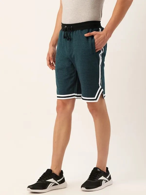 Teal_Blue_Cotton_Blend_Basketball_Style_Shorts_For_Men