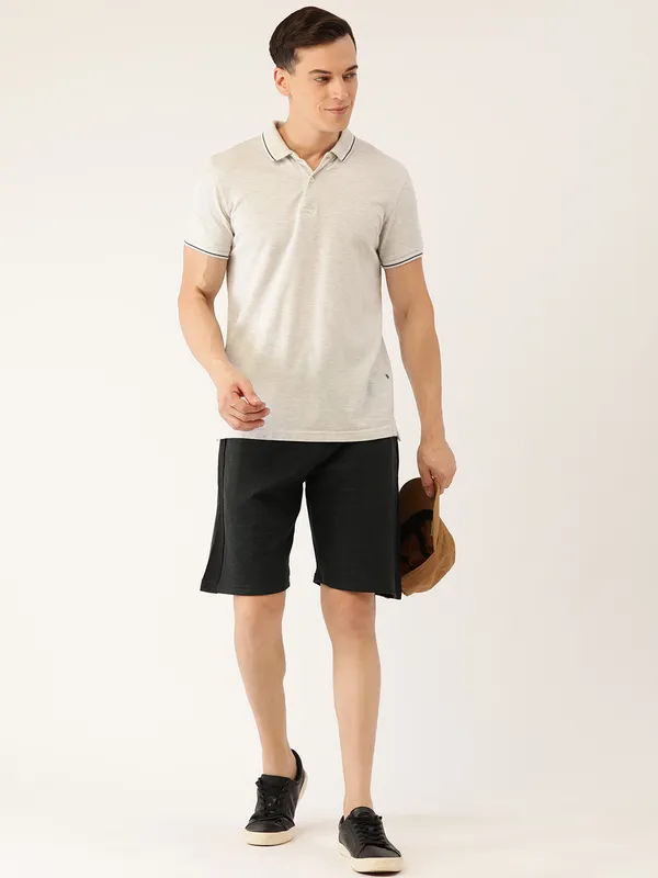 Black_Cotton_Fleece_Lined_Drawstring_Shorts_For_Men