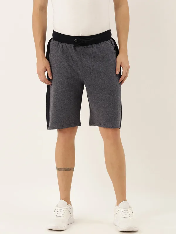 Charcoal_Grey_Cotton_Melange_Casual_Shorts_For_Men