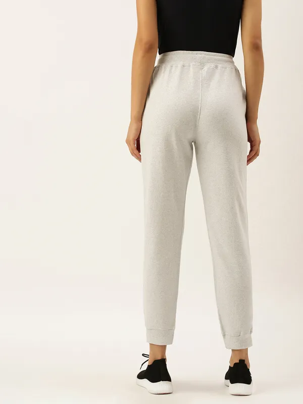 White_Cotton_Blend_Drawstring_Relaxed_Fit_Joggers_For_Women