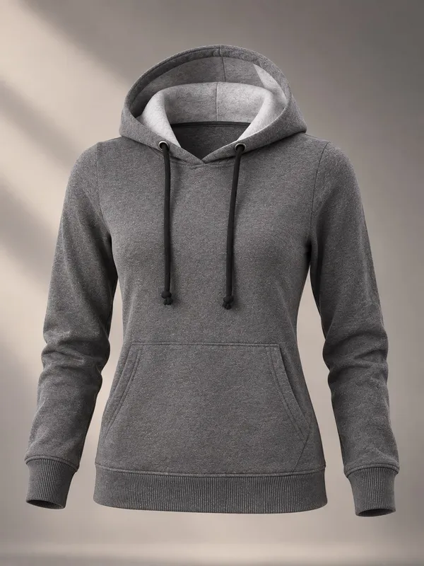 Grey_Hooded_Regular_Fit_Sweatshirt_For_Women