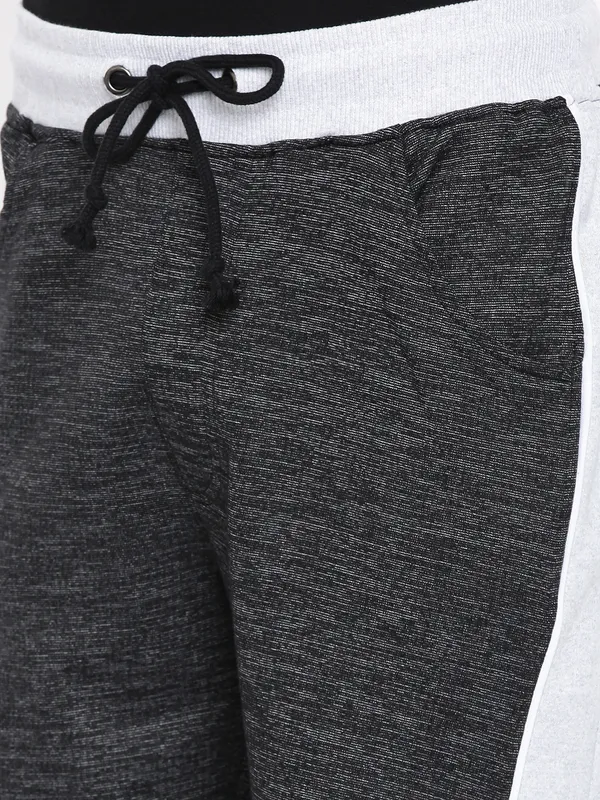 Black_And_White_Cotton_Blend_Relaxed_Fit_Shorts_For_Men