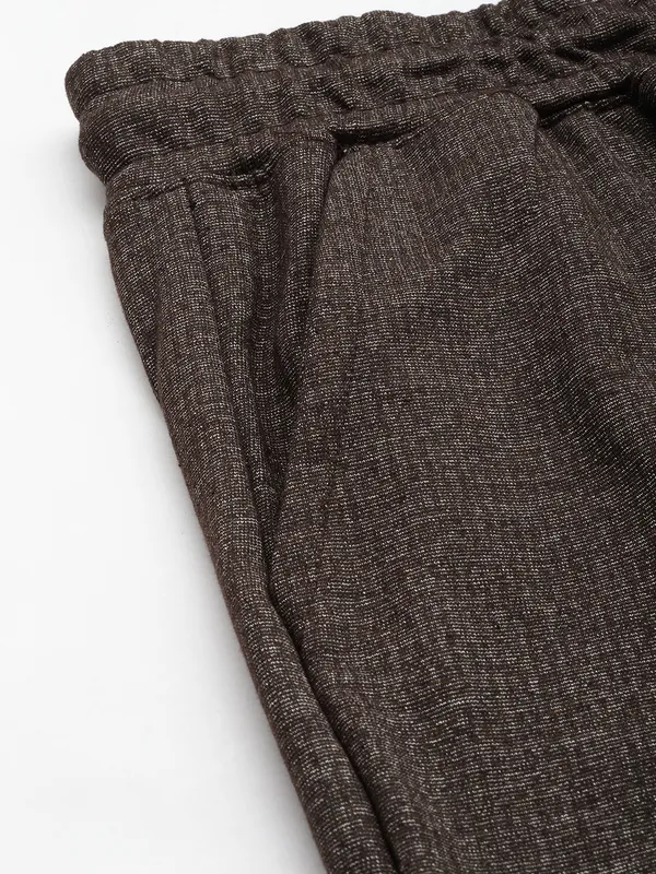 Charcoal_Grey_Cotton_Blend_Elasticated_Waist_Knit_Shorts_For_Men