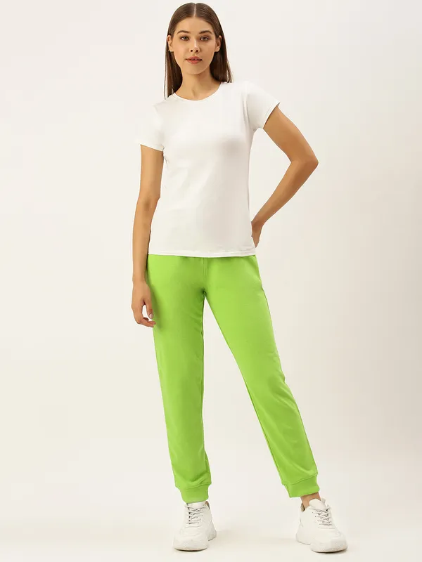 Lime_Green_Cotton_Blend_Relaxed_Fit_Joggers_For_Women
