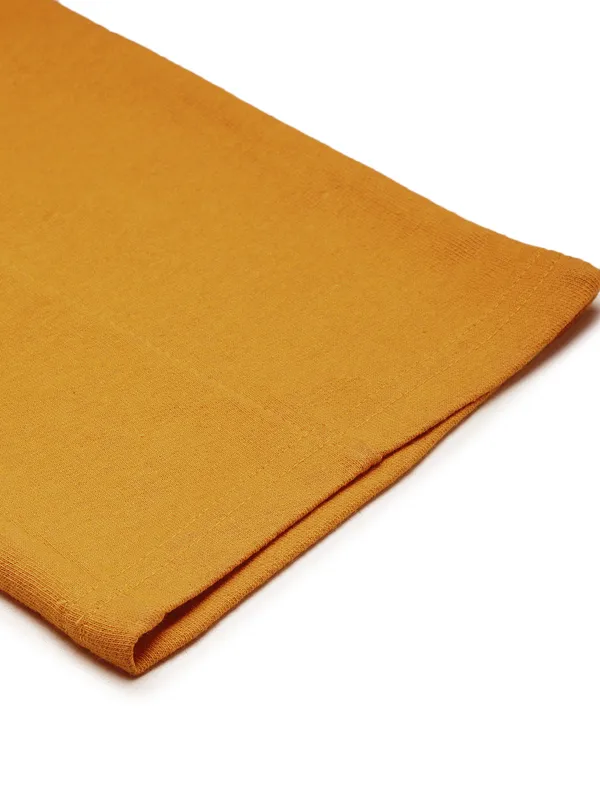 Mustard_Yellow_Cotton_Blend_Drawstring_Track_Pants_For_Women