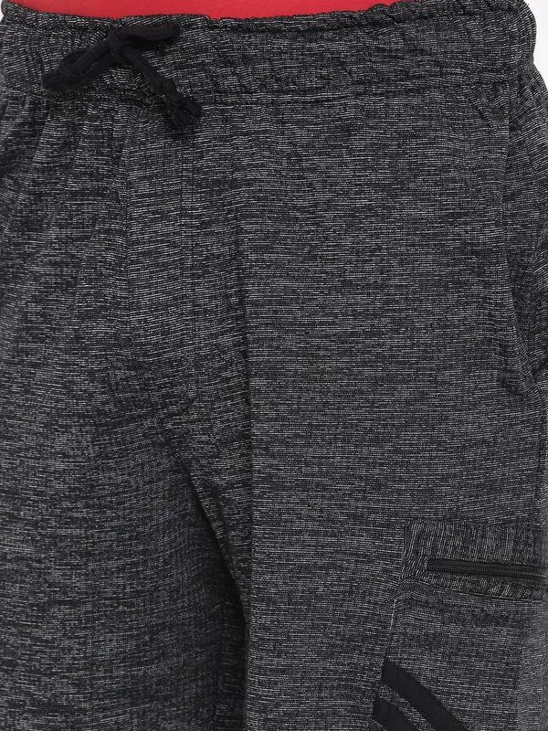 Charcoal_Grey_Melange_Knit_Drawstring_Shorts_For_Men