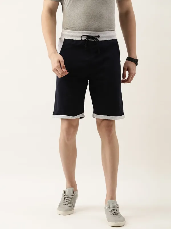 Black_Cotton_Blend_Relaxed_Fit_Drawstring_Shorts_For_Men