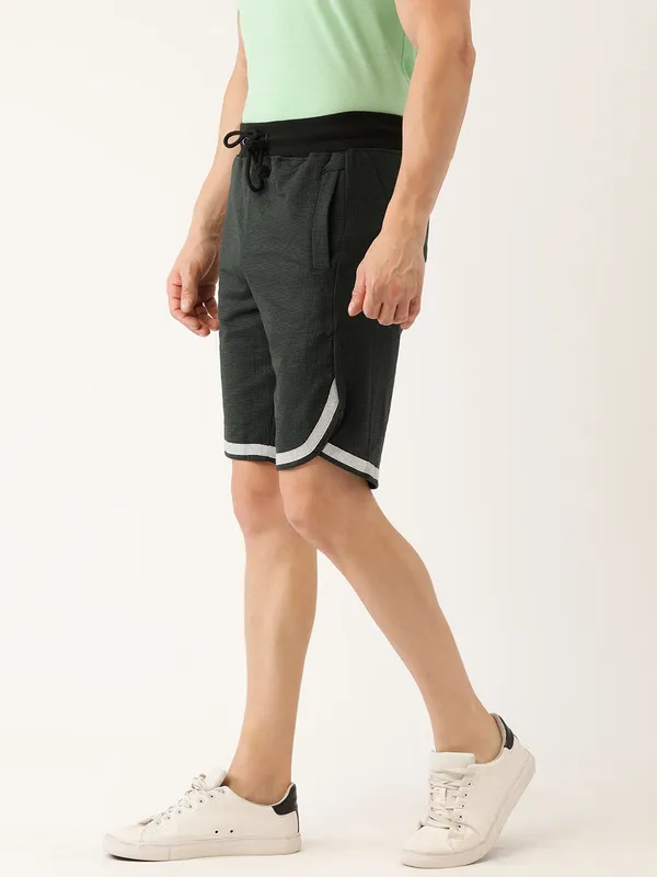 Black_Mesh_Basketball_Shorts_With_White_Trim_For_Men
