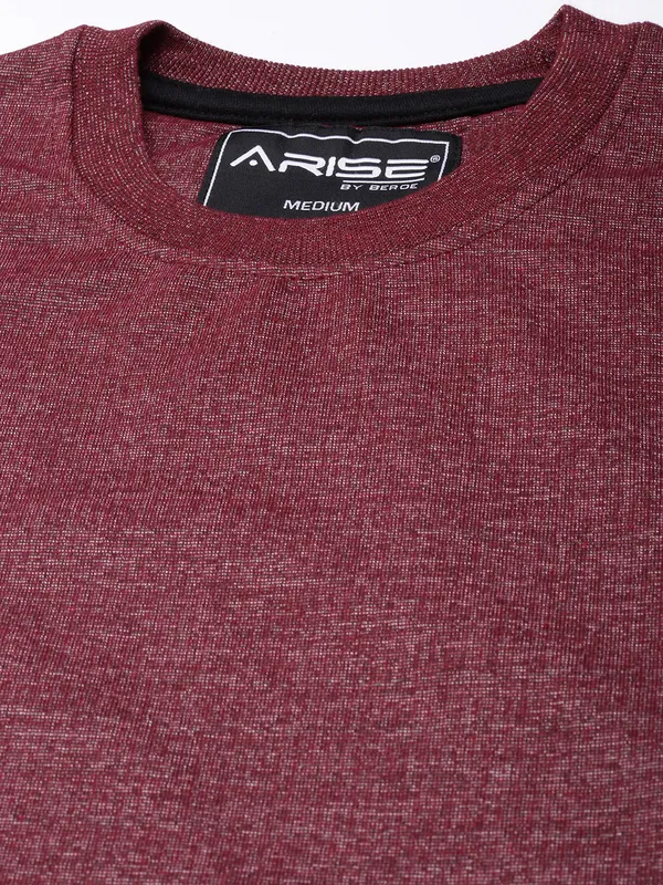 Maroon_Knit_Regular_Fit_Sweatshirt_for_Men