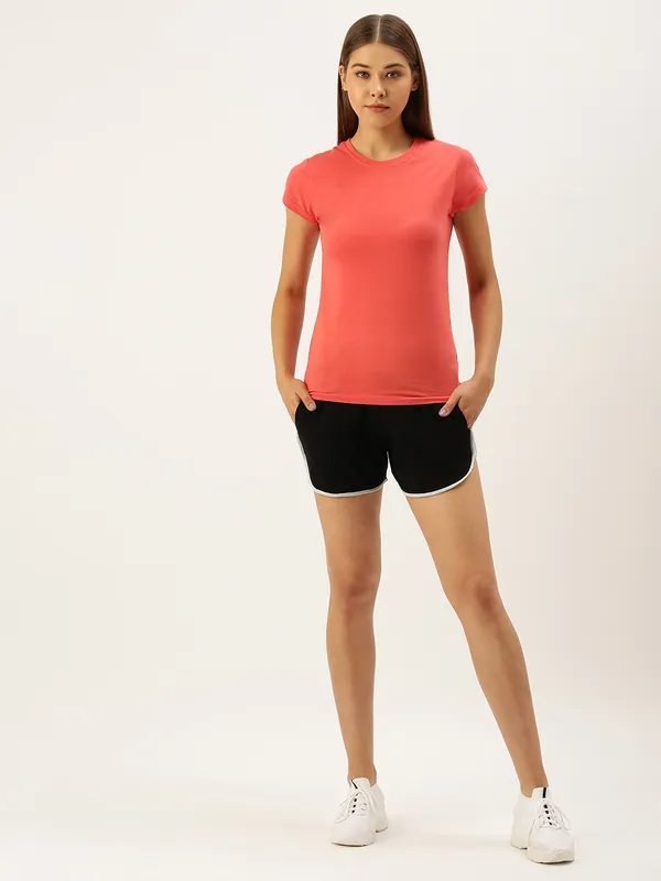 Black_And_White_Trim_Cotton_Blend_Running_Shorts_For_Women
