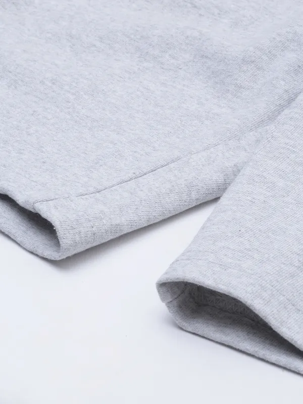 Grey_Melange_Cotton_Blend_Drawstring_Shorts_For_Men