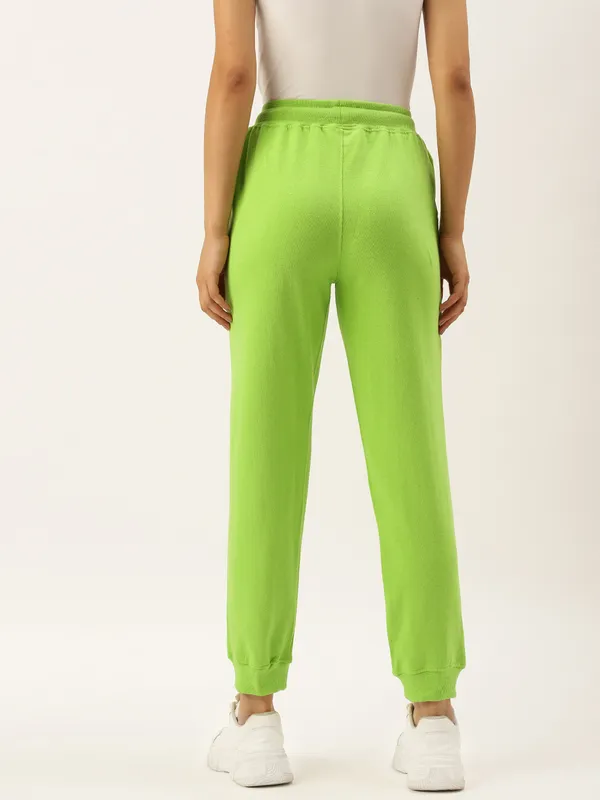 Lime_Green_Cotton_Blend_Relaxed_Fit_Joggers_For_Women