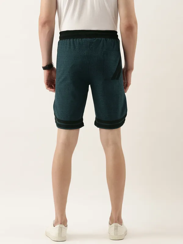 Dark_Green_Cotton_Blend_Drawstring_Casual_Shorts_For_Men