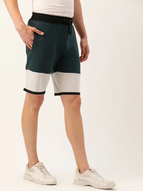 Olive_Green_Cotton_Blend_Drawstring_Shorts_For_Men