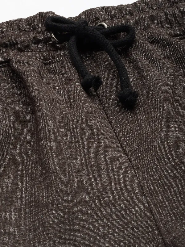 Charcoal_Grey_Cotton_Blend_Elasticated_Waist_Knit_Shorts_For_Men