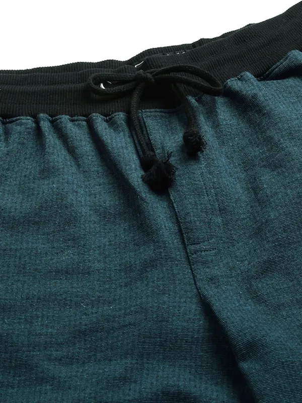 Teal_Blue_Cotton_Blend_Basketball_Style_Shorts_For_Men