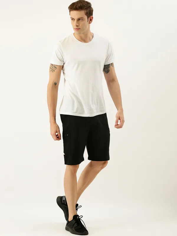 Black_Cotton_Blend_Slim_Fit_Shorts_For_Men