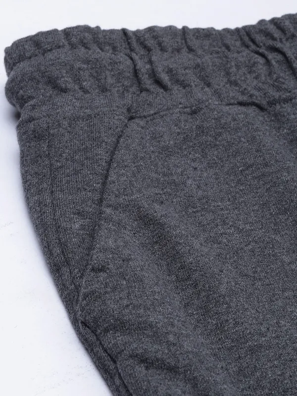 Charcoal_Grey_Cotton_Blend_Elastic_Waist_Joggers_For_Men