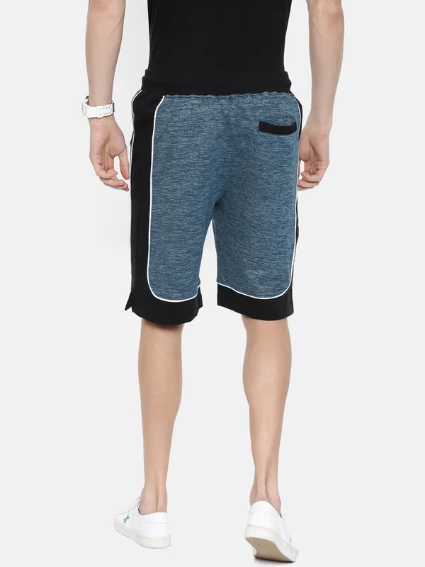 Teal_Blue_Heathered_Cotton_Blend_Sports_Shorts_For_Men
