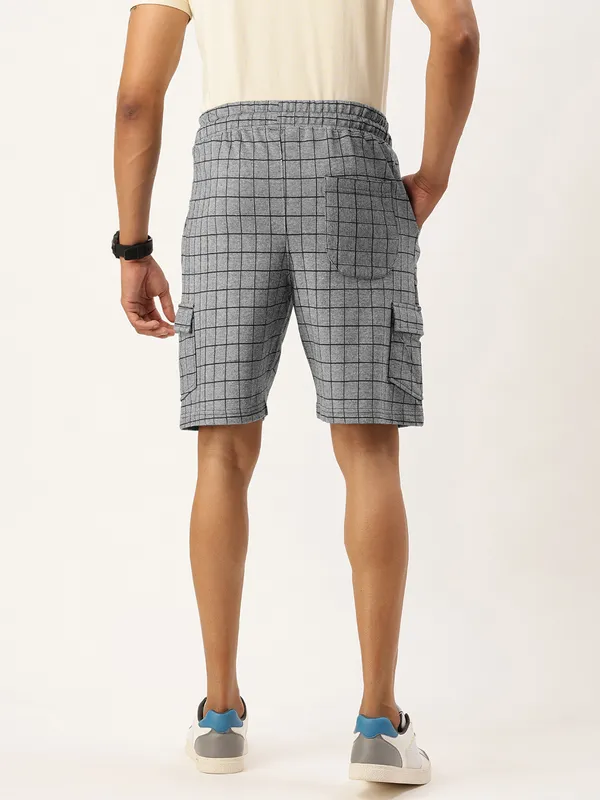 Grey_Checked_Cotton_Blend_Relaxed_Fit_Shorts_For_Men