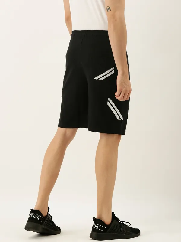 Black_Cotton_Blend_Slim_Fit_Shorts_For_Men