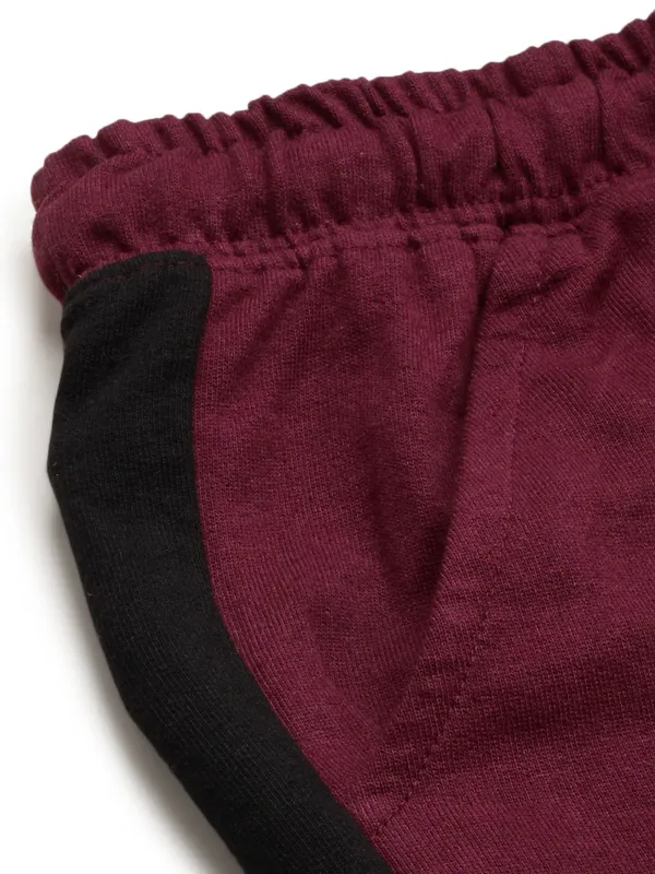Maroon_Cotton_Blend_Relaxed_Fit_Drawstring_Shorts_For_Women