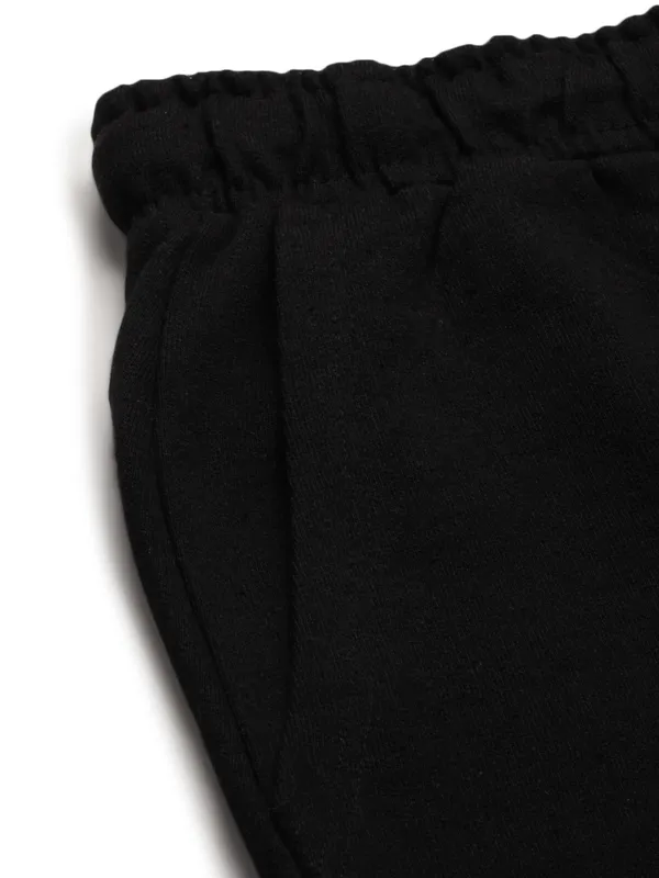 Black_Cotton_Blend_Relaxed_Fit_Drawstring_Shorts_For_Women