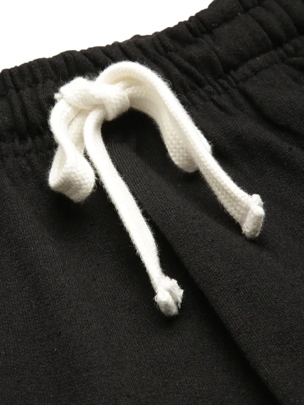Black_And_White_Cotton_Blend_Drawstring_Joggers_For_Women