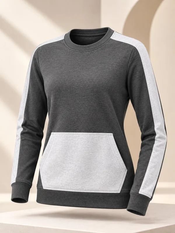 Dark_Grey_Contrast_Panel_Sweatshirt_for_Women
