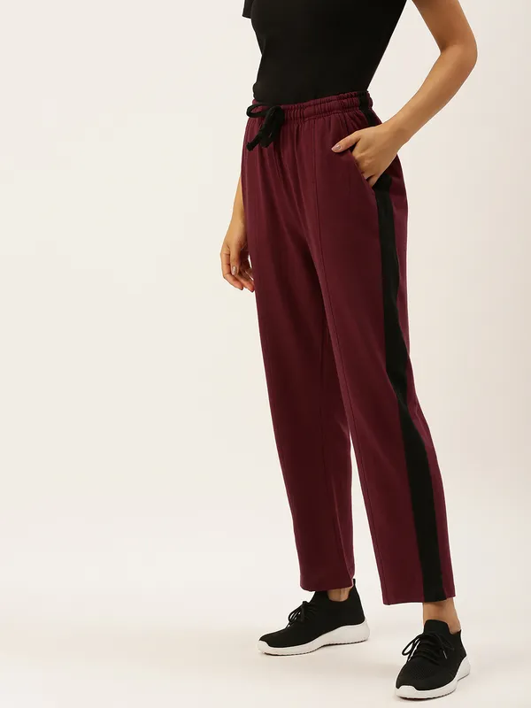 Wine_Cotton_Blend_Relaxed_Fit_Track_Pants_For_Women