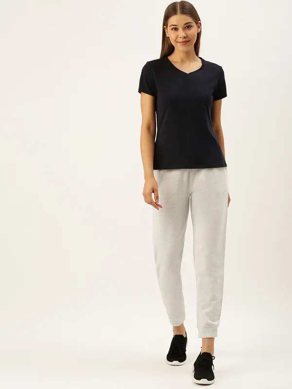 White_Cotton_Blend_Drawstring_Relaxed_Fit_Joggers_For_Women