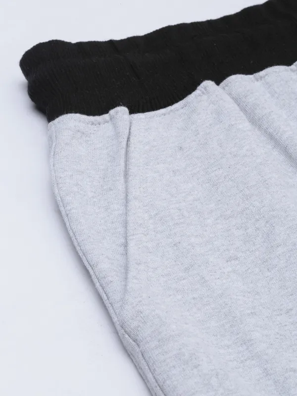 Grey_Melange_Cotton_Blend_Drawstring_Shorts_For_Men