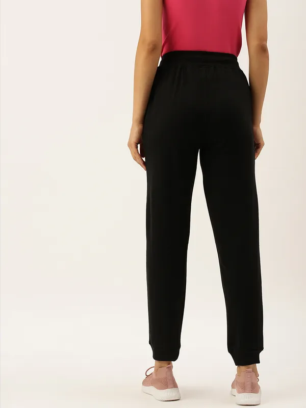 Black_Cotton_Blend_Drawstring_Joggers_For_Women