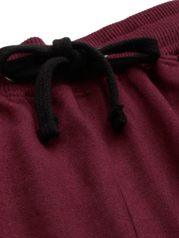 Maroon_Cotton_Blend_Jogger_Track_Pants_For_Women