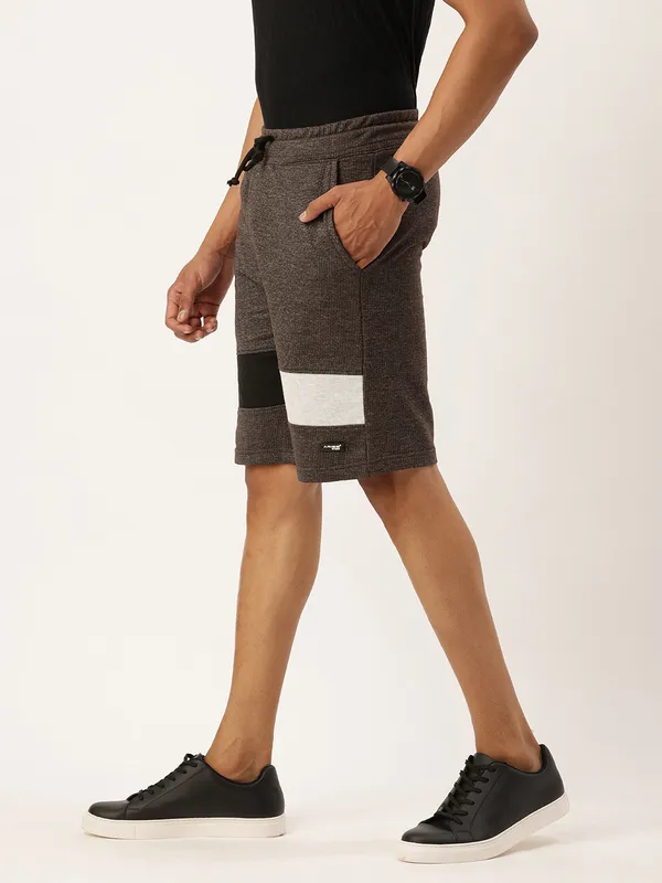 Charcoal_Grey_Cotton_Blend_Elasticated_Waist_Knit_Shorts_For_Men